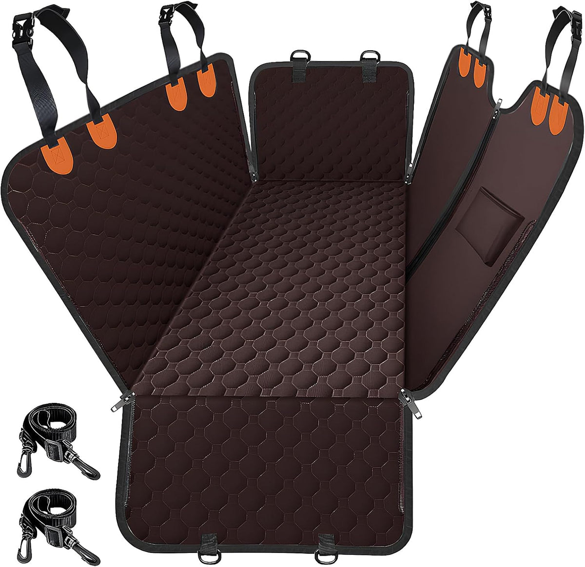 Dog Car Seat Cover for Back Seat, 2025 Upgraded Waterproof