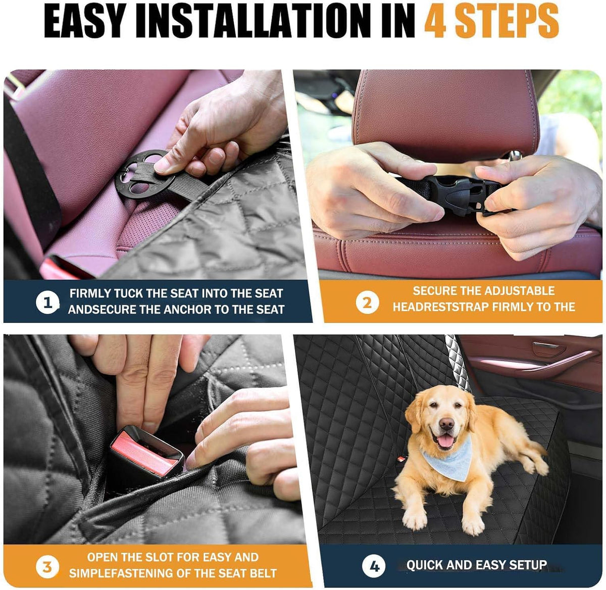 Backseat Dog Cover for Nissan Z 2023-2026, Dog Car Seat