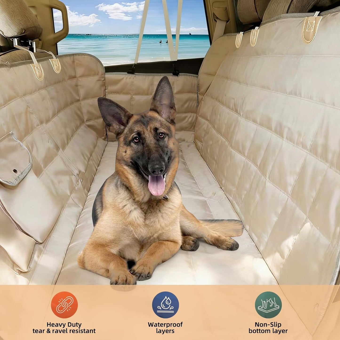 Dog Car Seat Cover for Back Seat Dog Seat Cover Hammock for