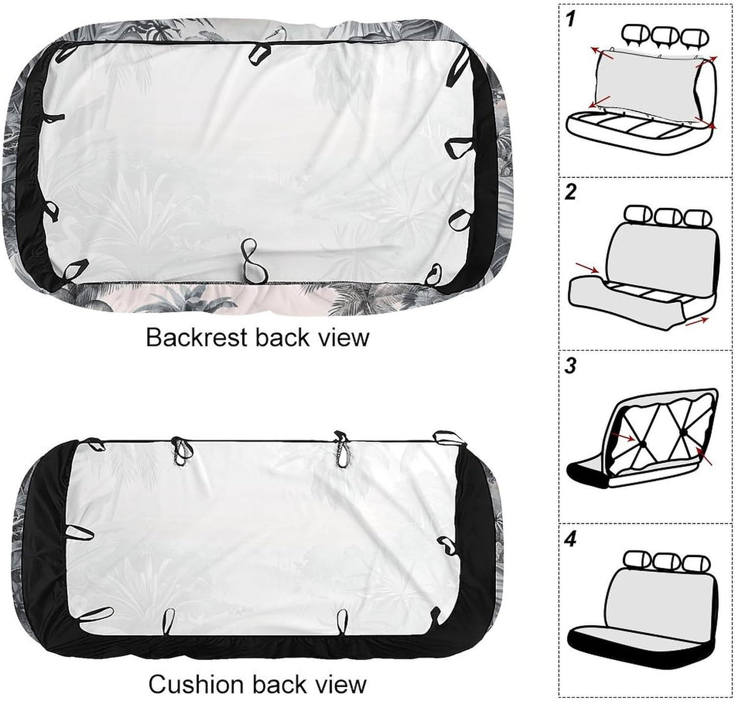 Tropical Palm Trees Dog Car Seat Covers Waterproof Truck