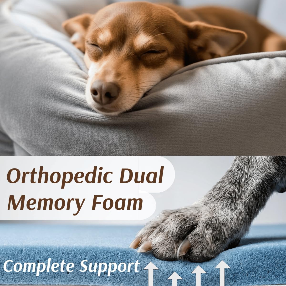 Orthopedic Dog Car Seat for Small Breeds - Original Calming