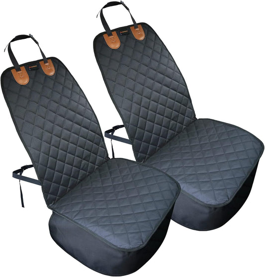 2PCS Dog Car Front Seat Covers Scratch-Proof Pet Car Seat
