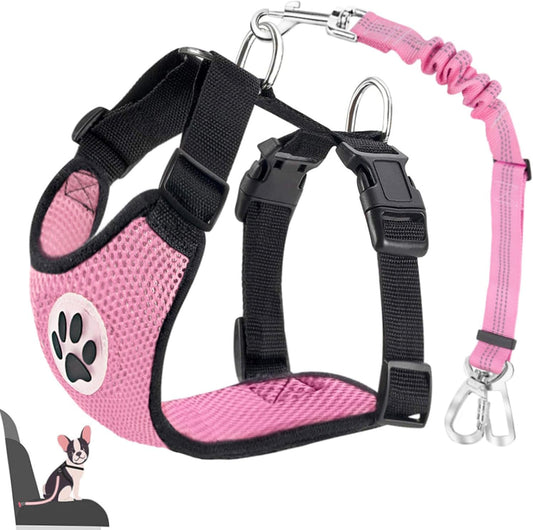 Dog Seat Belt for Car, Adjustable Dog Car Harness , Soft