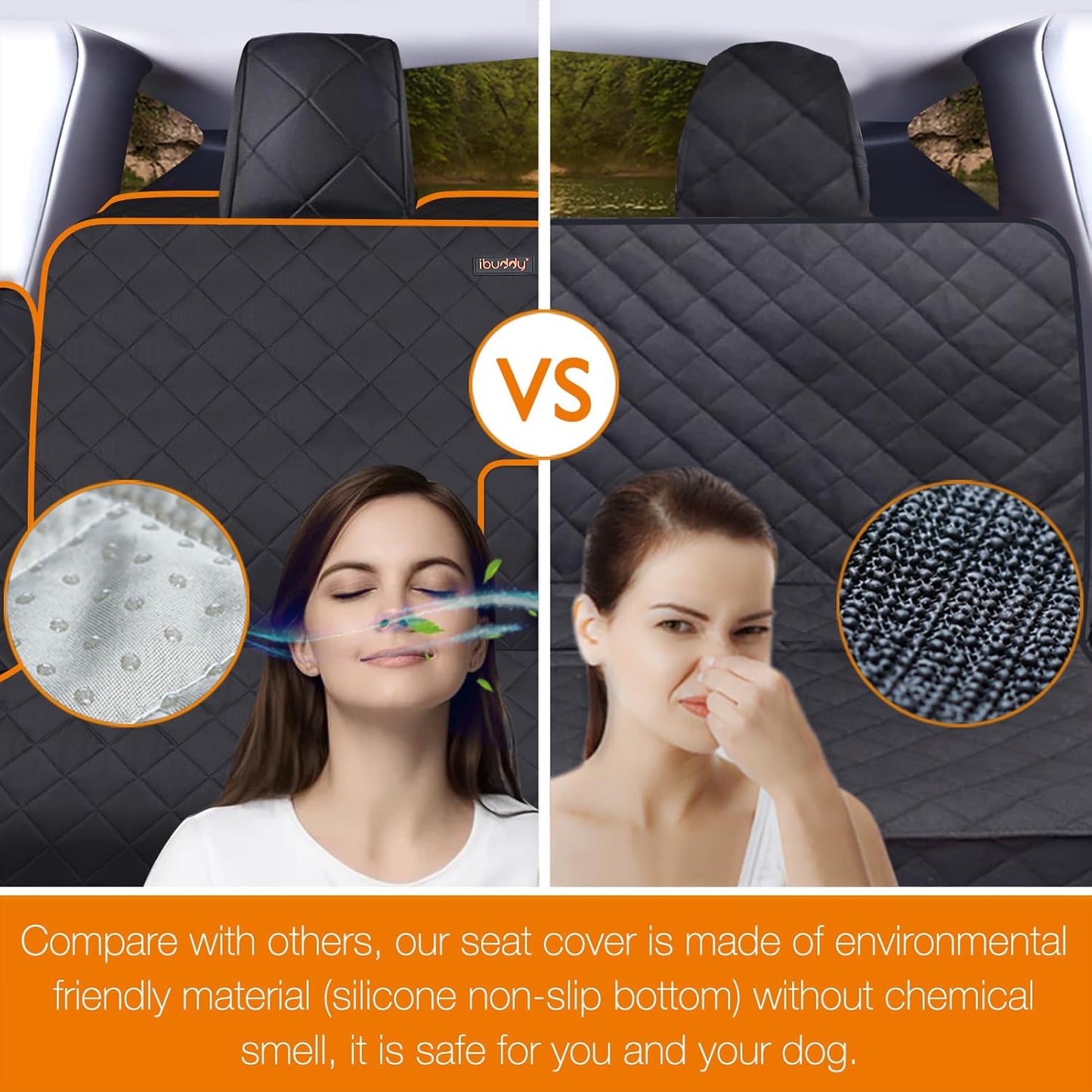 Back Seat Cover for Tesla Model Y/3 with 2 PCS Door