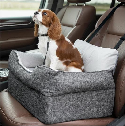 Dog Car Booster Seat for Small/Medium Dogs Under 30 lbs
