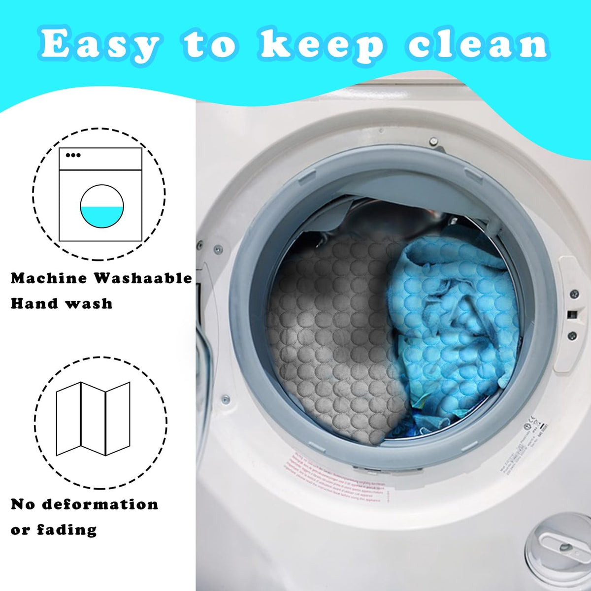 Dog Cooling Mat for Dogs, Pet Cooling Pad Bed for Dog Easy