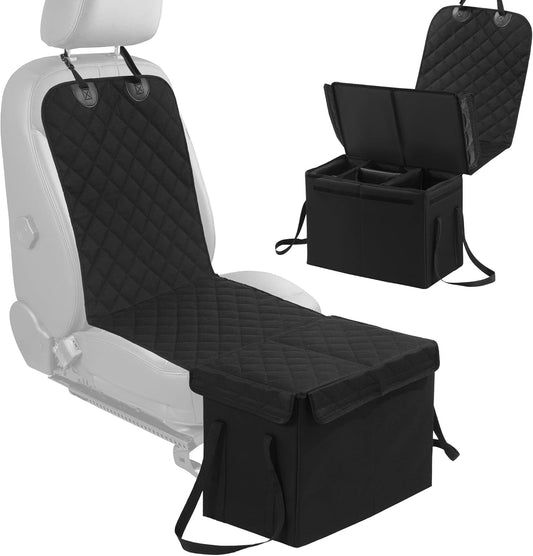 Back Seat Extender for Dogs,Dog Car Seat Cover with Storage