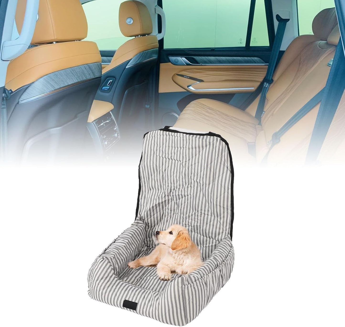 Dog Booster Seat Portable Detachable Polyester PP Cotton