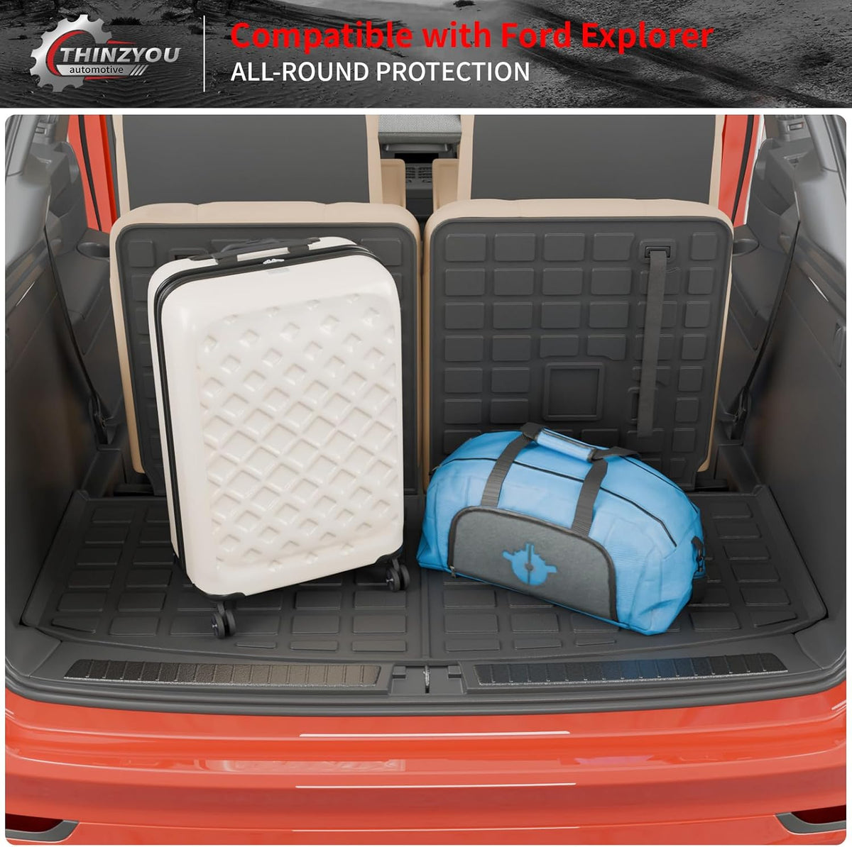 Cargo Mat Compatible with 2020-2025 2026 Ford Explorer