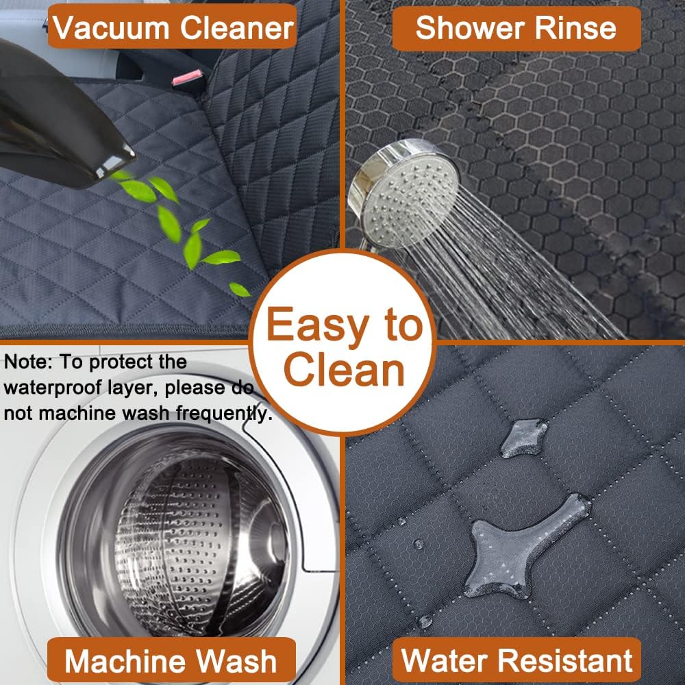 2PCS Dog Car Front Seat Covers Scratch-Proof Pet Car Seat