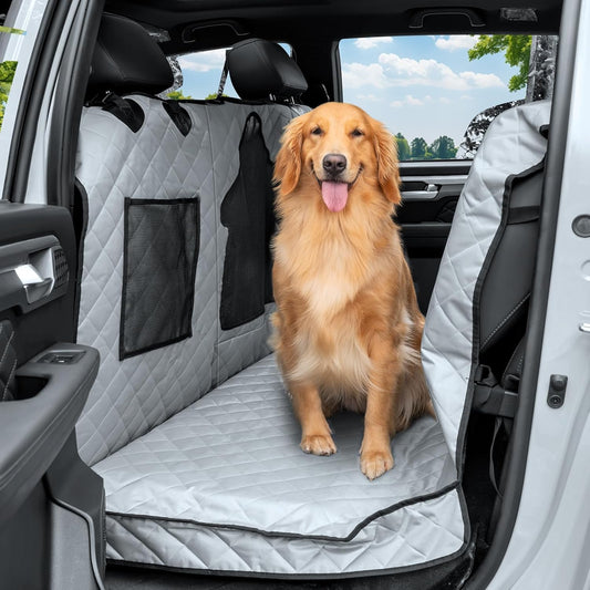 Dog Car Seat Cover for Back Seat - Waterproof Pet Hammock