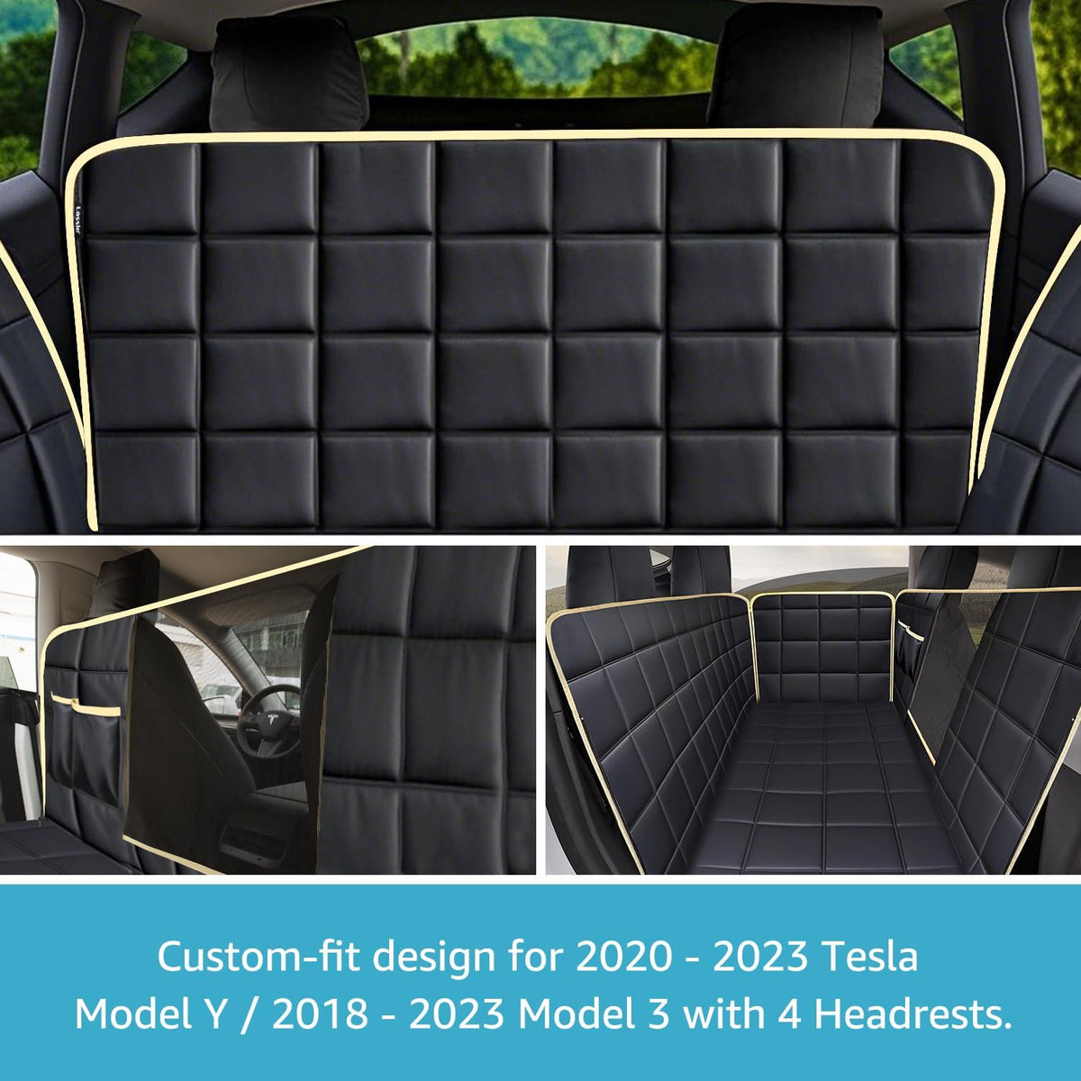 Dog Hammock for Car, Compatible with 2020-2026 Tesla Model
