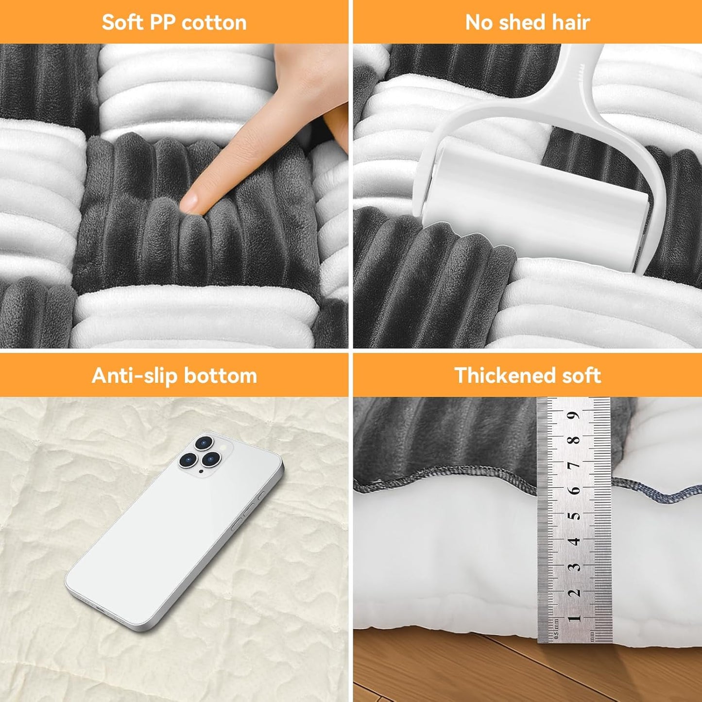 Backseat Dog Bed Non-Slip, Back Seat Pet Mat, Soft and