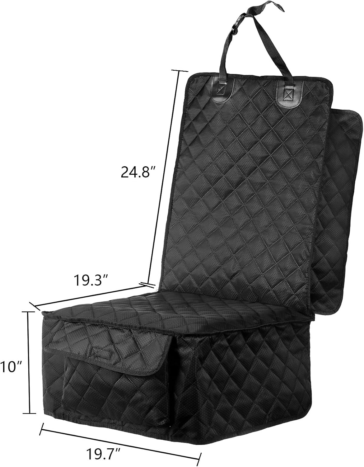 2 Pack Front Dog Car Seat Cover, Full Protection Dog Car