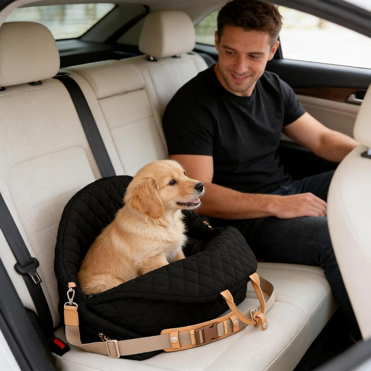 Dog Car Seat - Soft Washable Portable Bed,Puppy Carrier Dog
