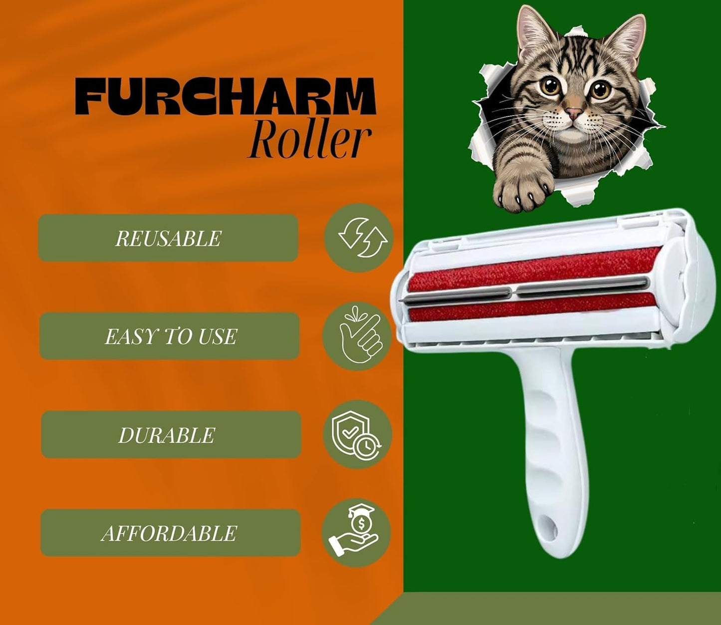 Pet Hair Remover for Laundry & Furniture – Reusable Lint