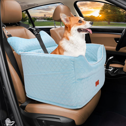Dog Car Seat - Memory Foam Dog Booster Seat for Small Dogs