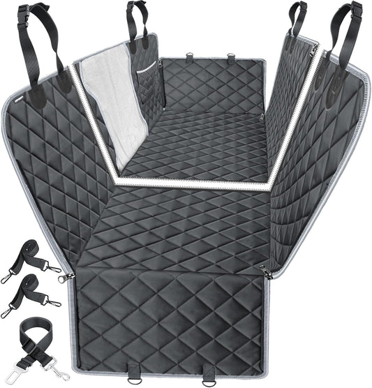 4 in 1 Dog Car Seat Cover for Back Seat, Waterproof Dog