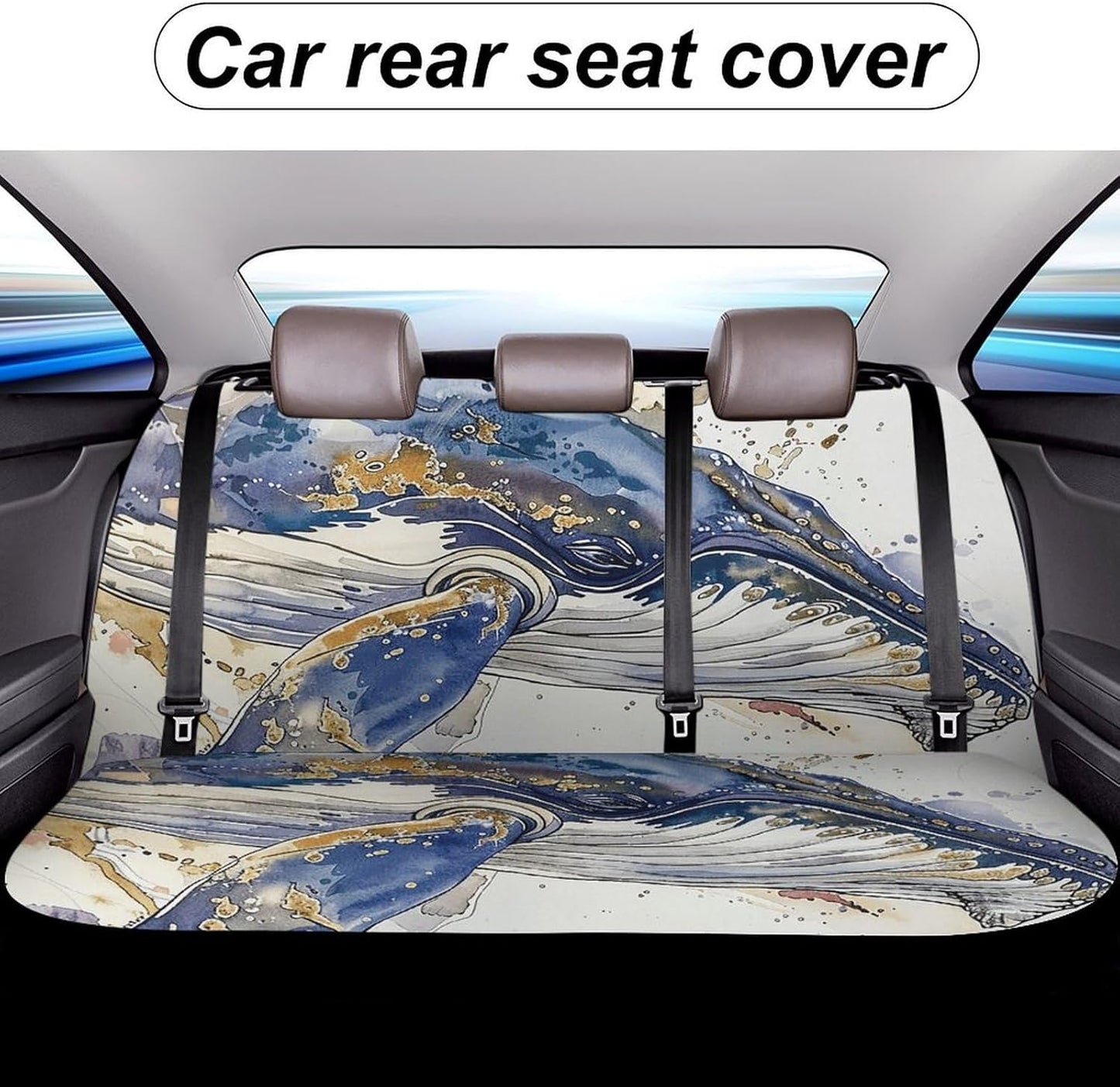 A Picture of A Whale Dog Car Seat Covers Waterproof Truck