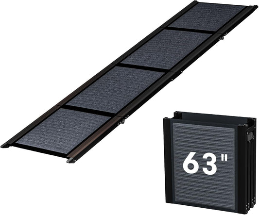 63" Long & 17.3" Wide Folding Dog Ramp for Car, SUV & Truck