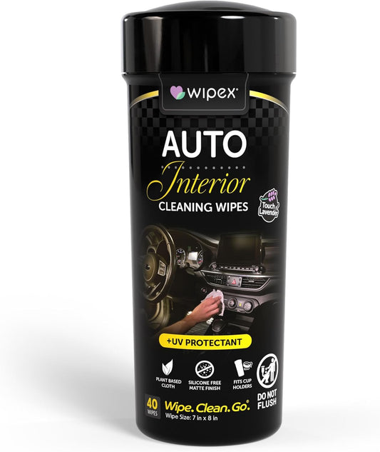 Auto Interior Car Cleaning Wipes - Plant Based Car Wipes