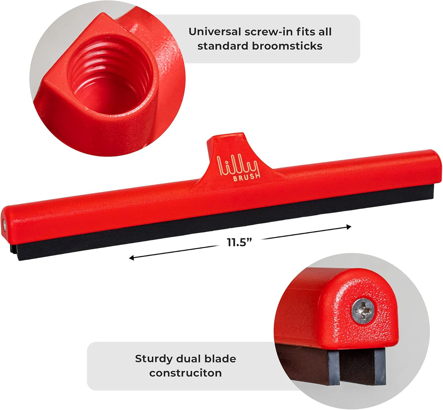 Mighty Pet Hair Detailer - Carpet Rake & Broom for Pet Hair