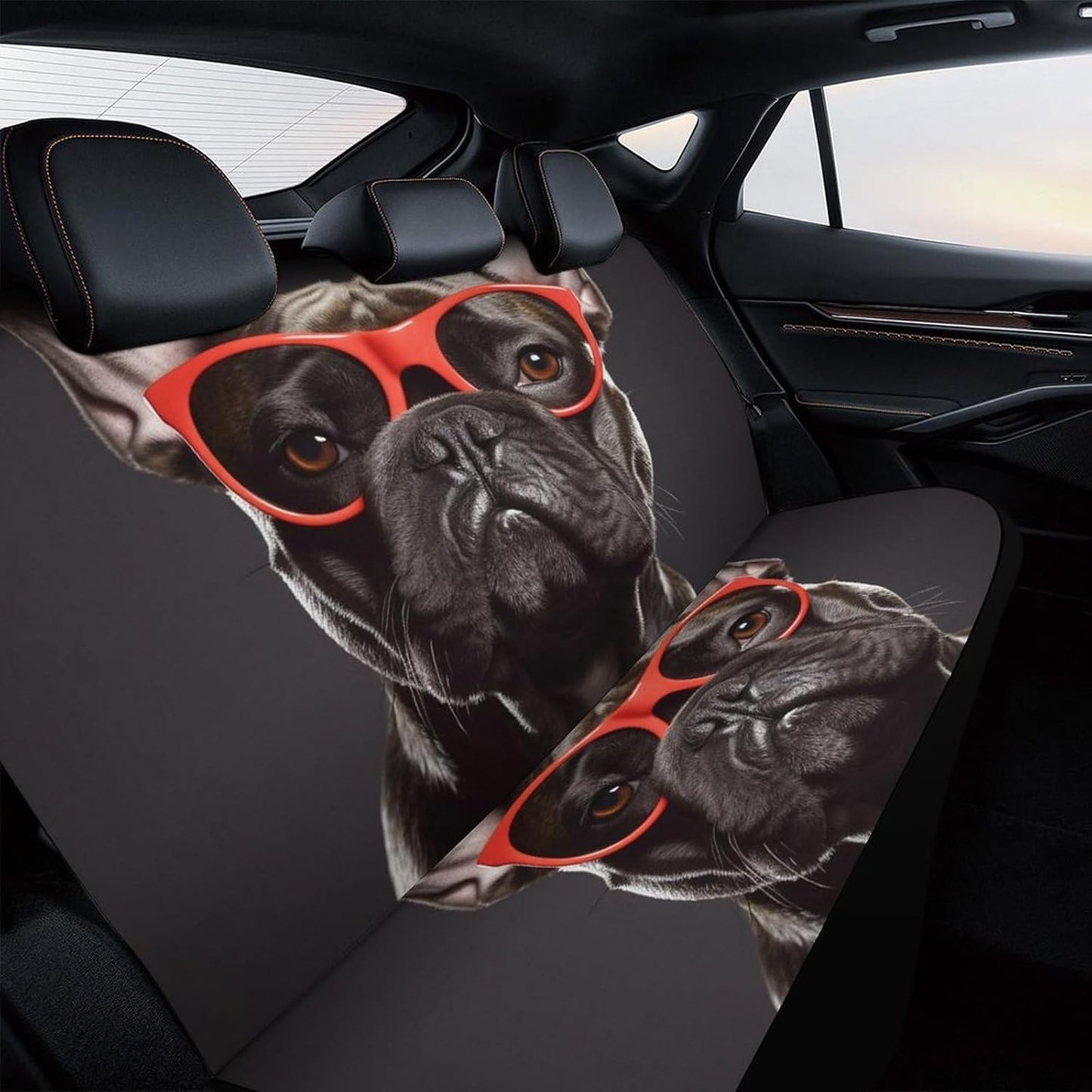 French Bulldog Dog Car Seat Covers Waterproof Truck Back