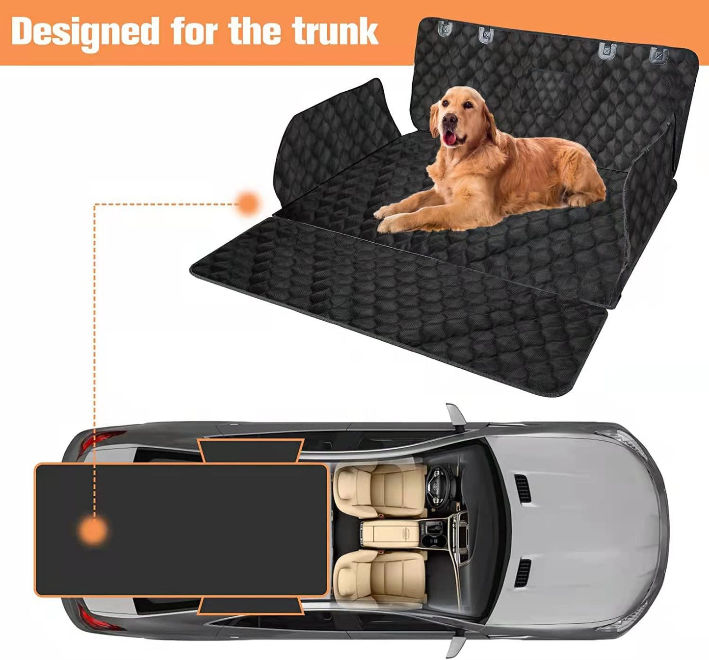SUV Cargo Liner for Dogs, Waterproof Pet Cargo Cover Dog