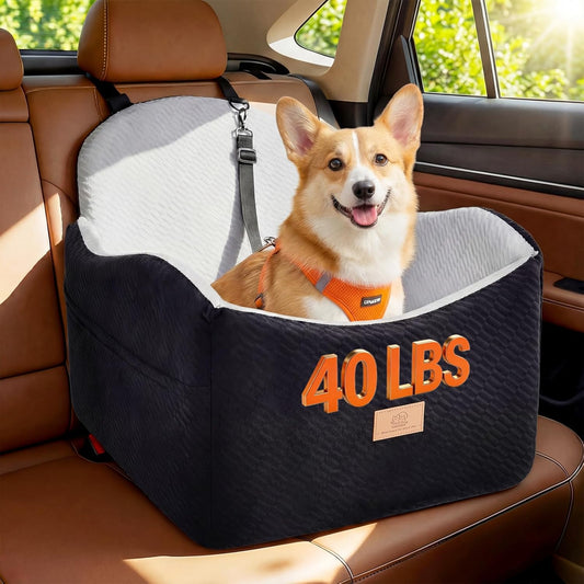 Dog Car Seat for Medium/Small Dogs, Dog Booster Car Seat