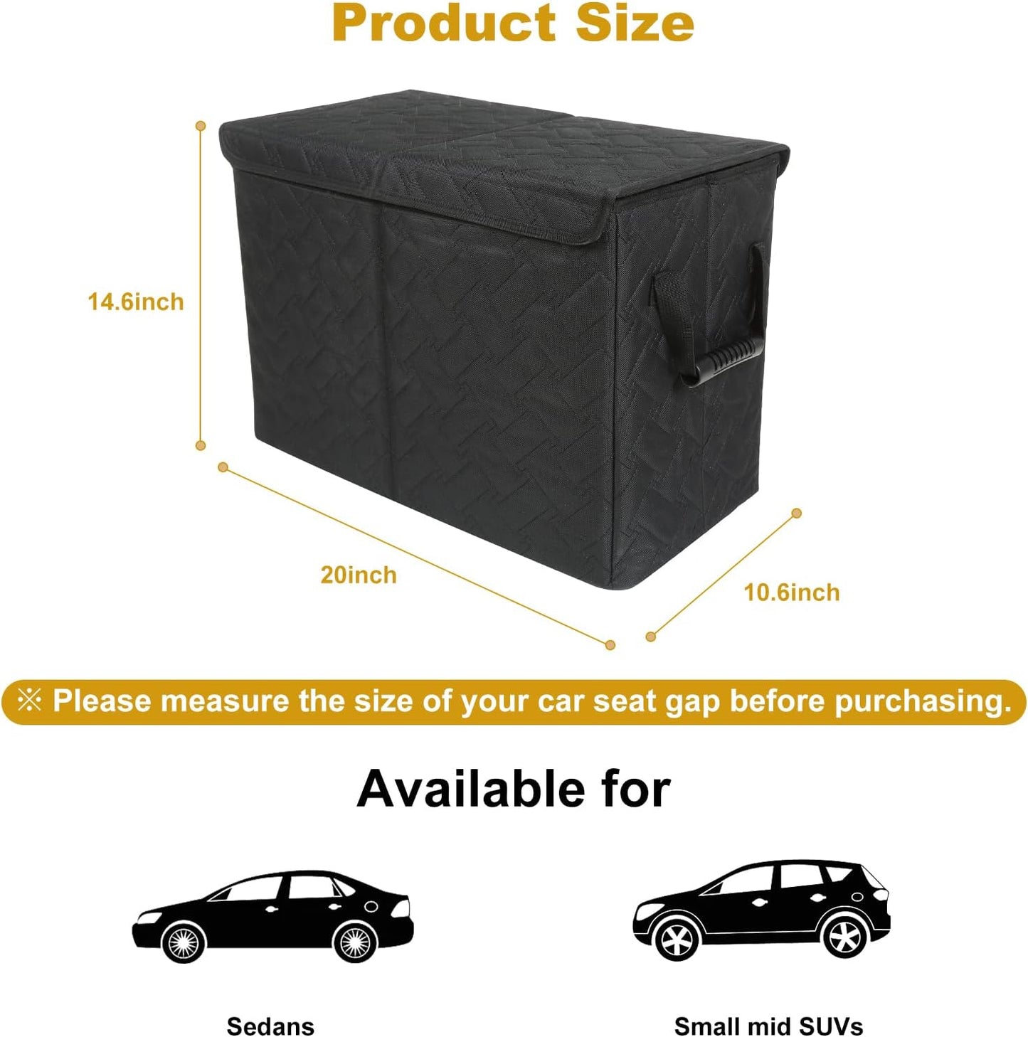 Car Seat Extender for Large Dogs, Front & Back Seat