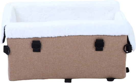 Small Dog Car Seat, Center Console Dog Car Seat with Safety