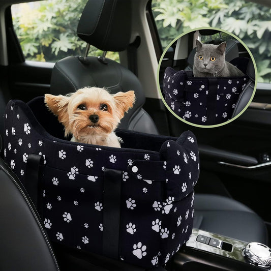 Center Console Dog Car Seat Safe Travel for Small Dogs