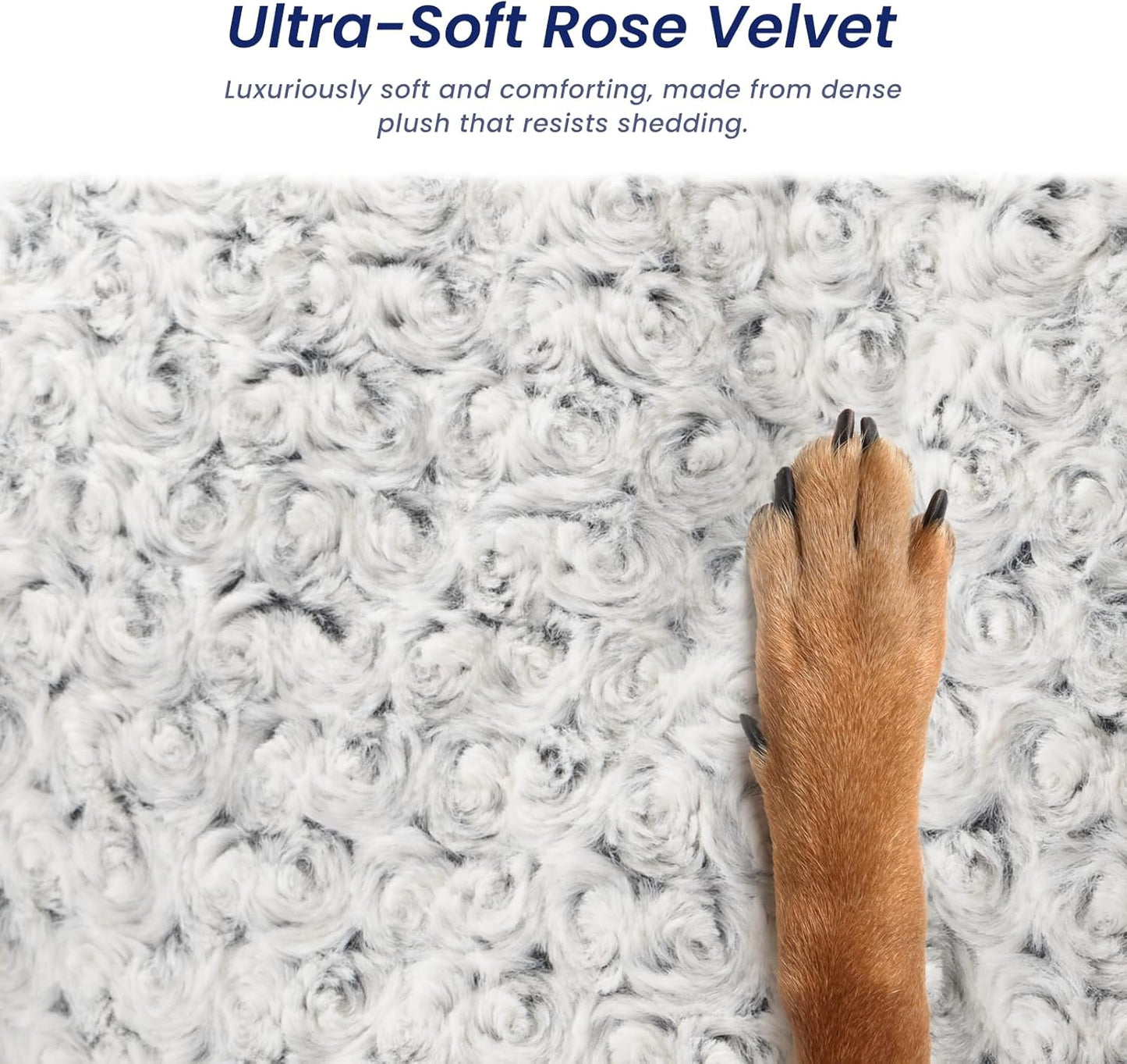 3.5" Thick Deluxe Plush Dog Bed Mat for Car, Comfy Dog Seat