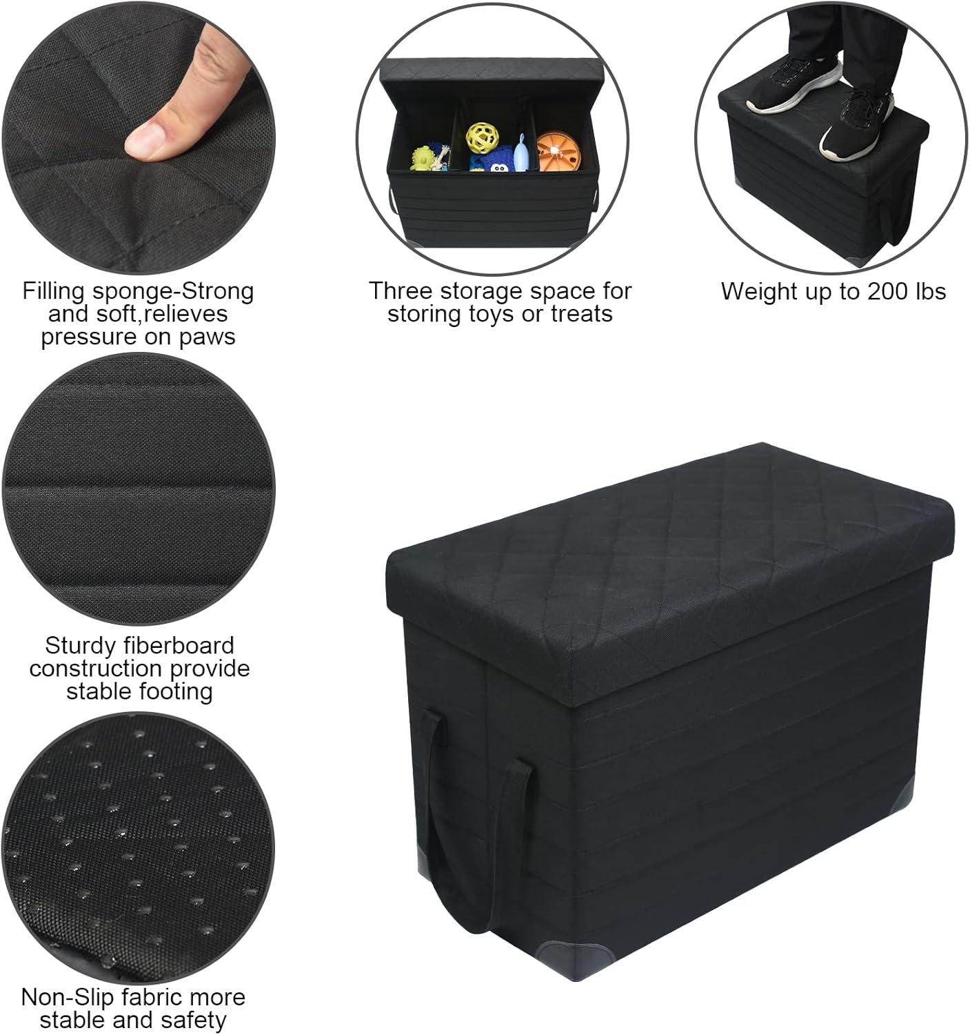 Car Back Seat Extender for Large Dogs up to 200lbs,Dog Car