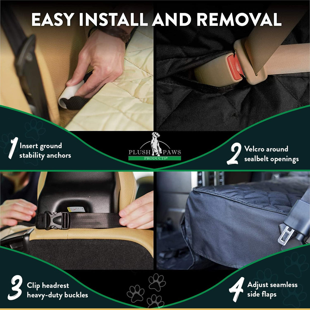 Premium Bucket Car Seat Protector | Diamond Stitching |
