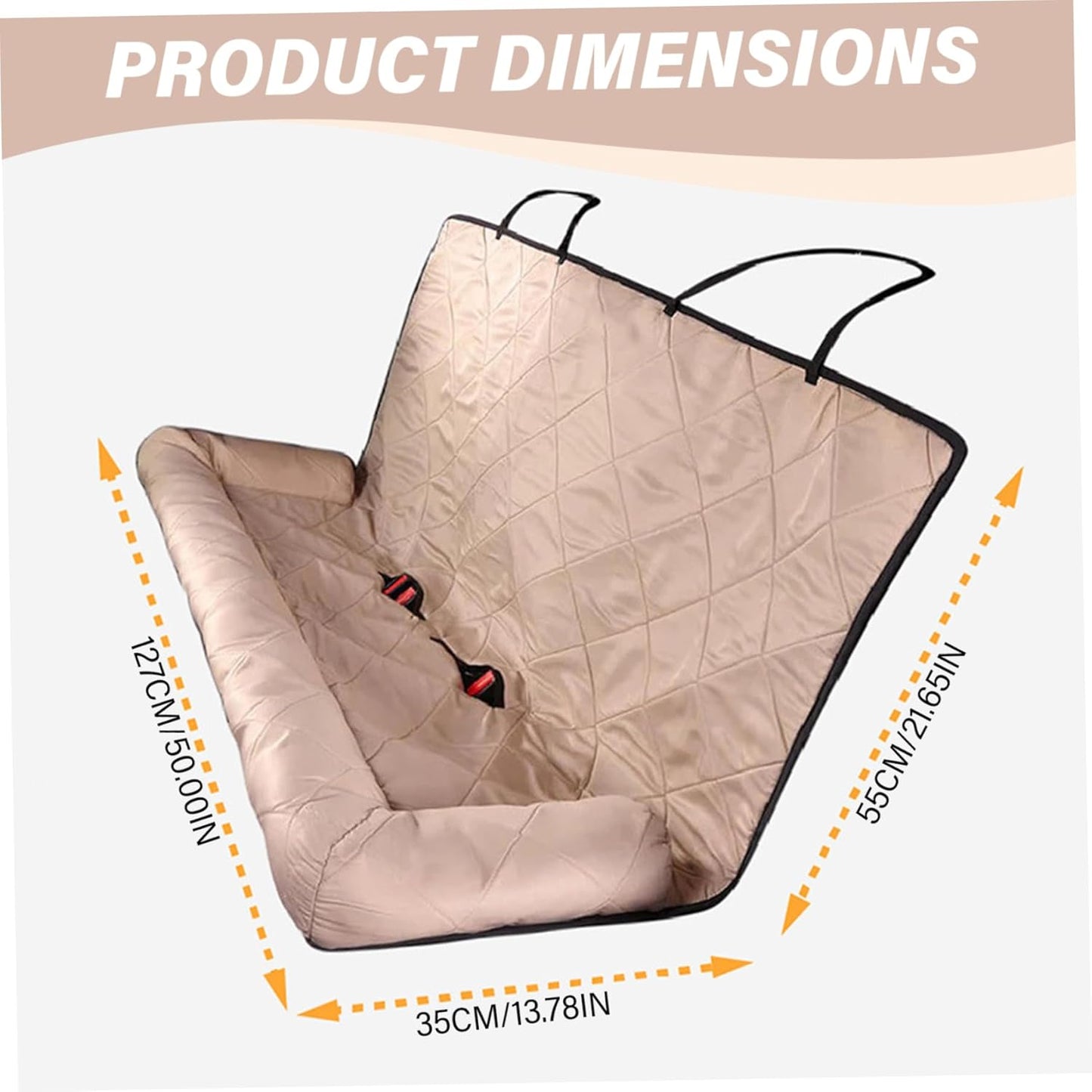Dog Seat Cover for Back Seat, 50x22x14 Inch Non-Slip Large