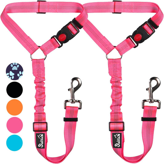 Dog Car Seat Belt, 2 Pack Headrest Restraint Seatbelt