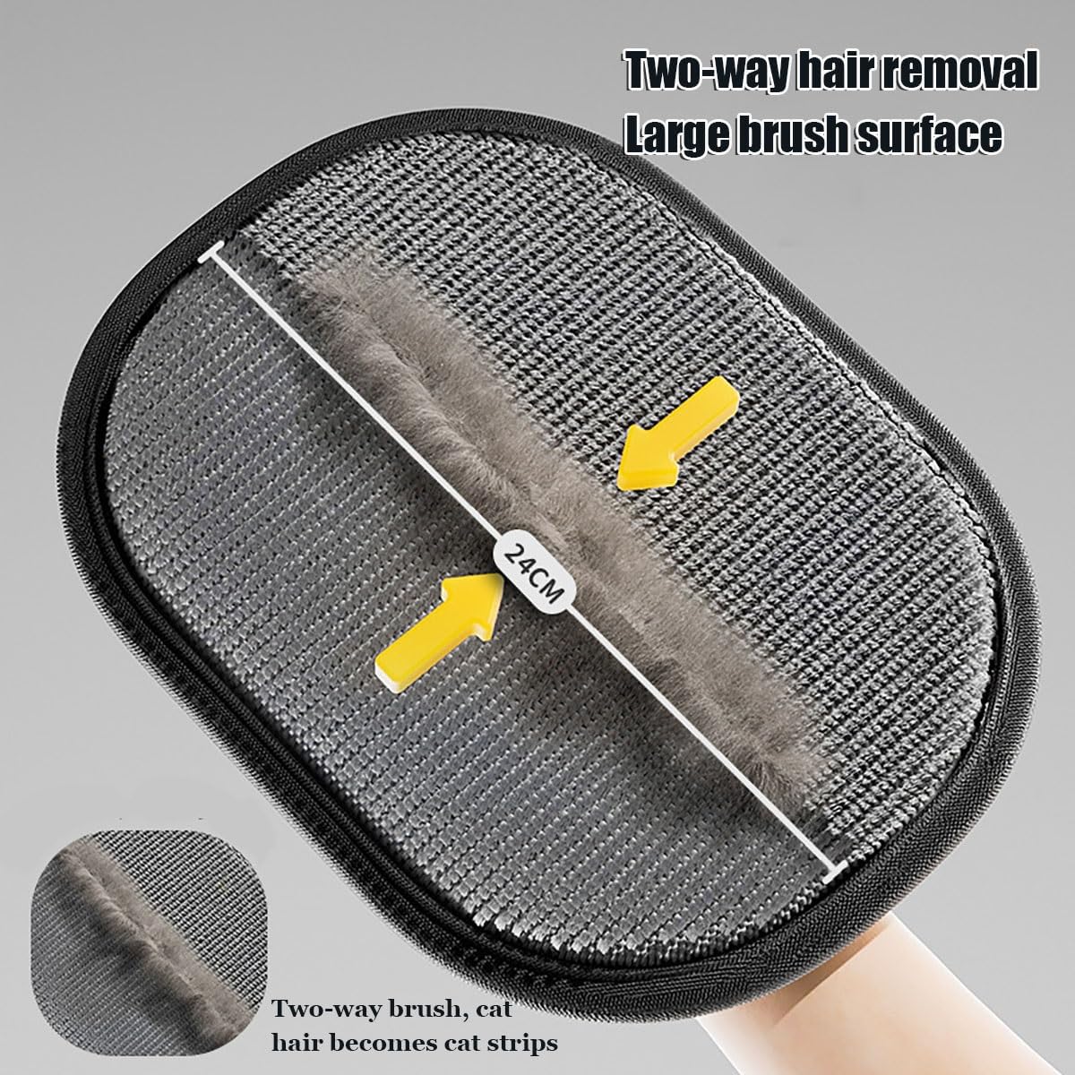 Pet Hair Remover Glove, Pet Double-Sided Grooming Gloves