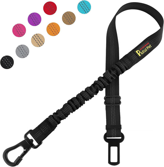Dog Seat Belt for Car, Adjustable Dog Car Harness with