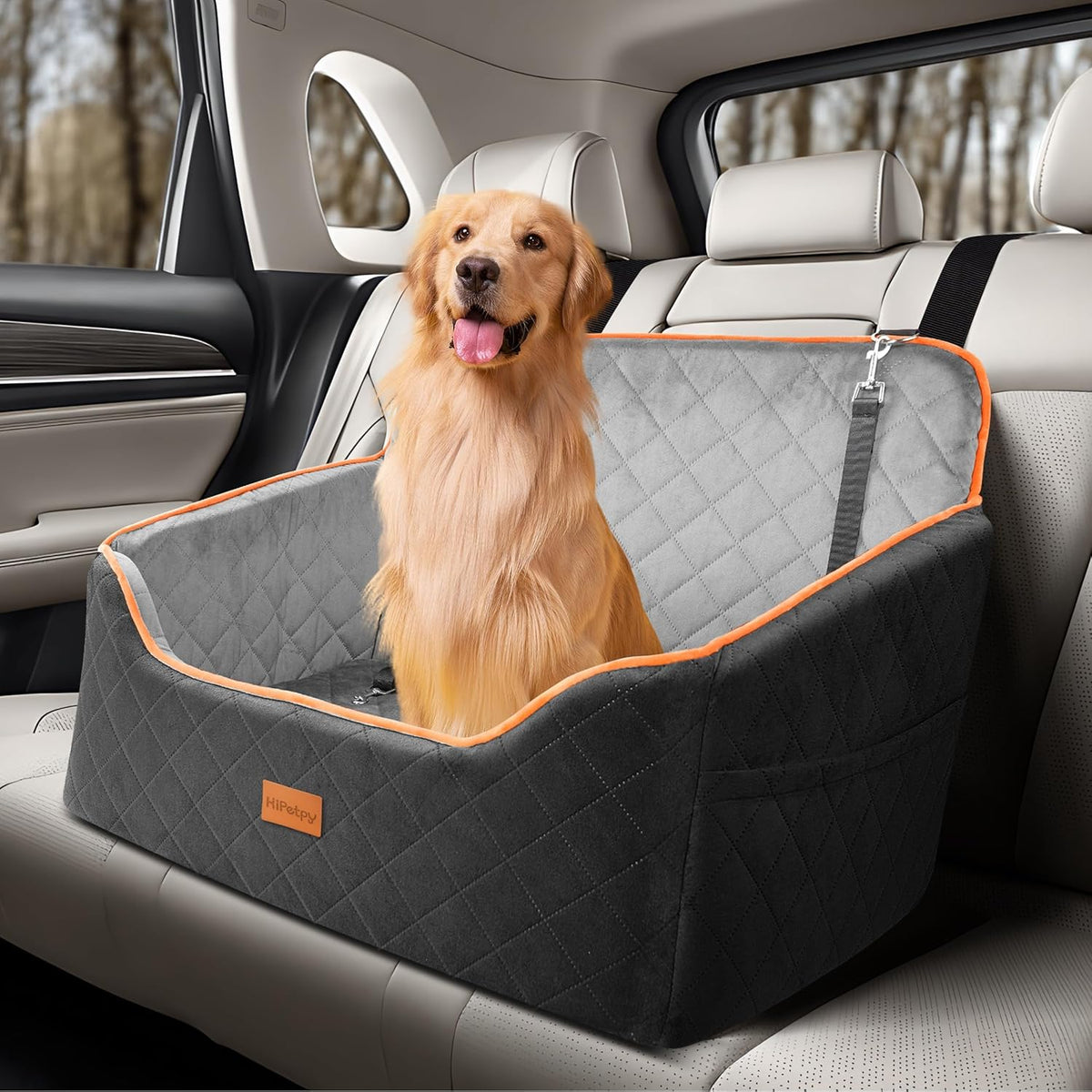 Dog Car Seat for Small Dog with Washable Mat, Memory Foam