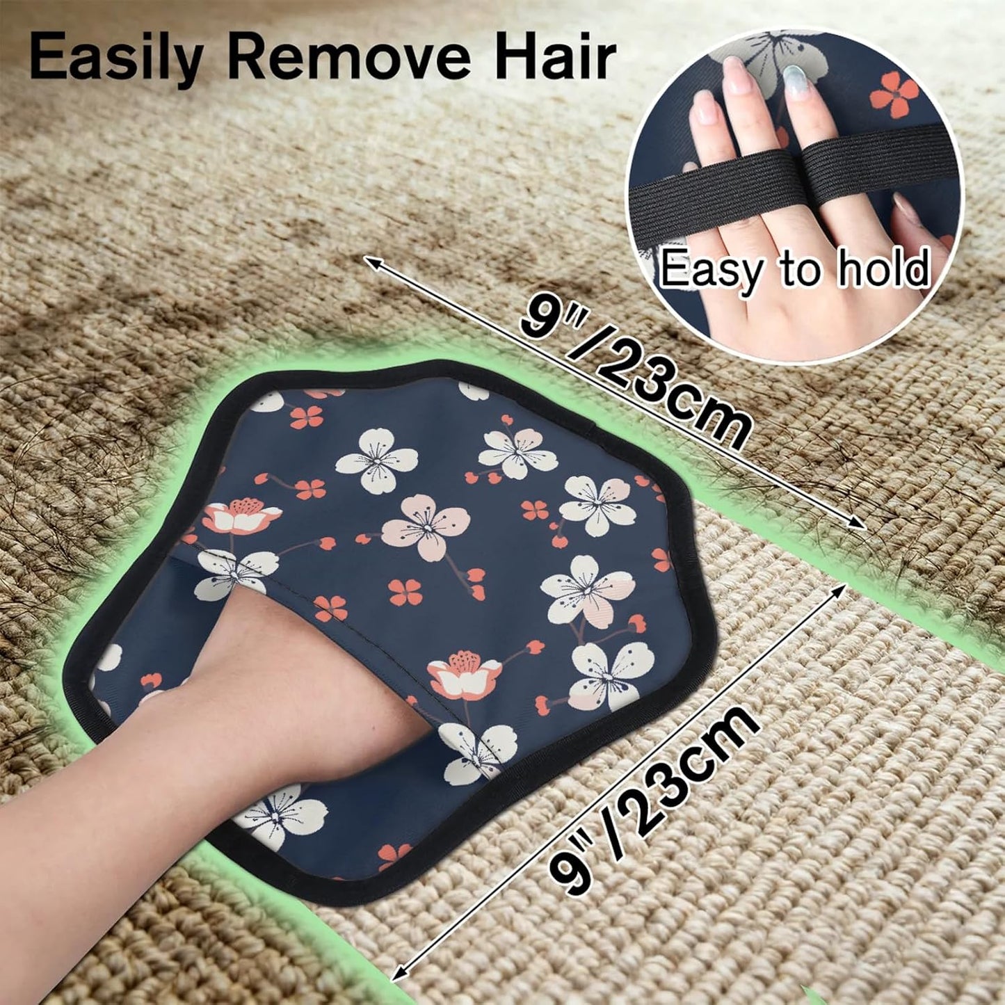 Pet Hair Removal Glove for Dogs Cats Reusable Washable Set