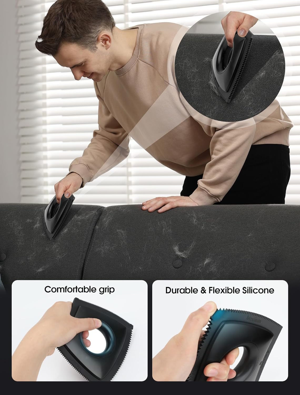 Dog Hair Remover for Car, Pet Hair Removal Tool Mini