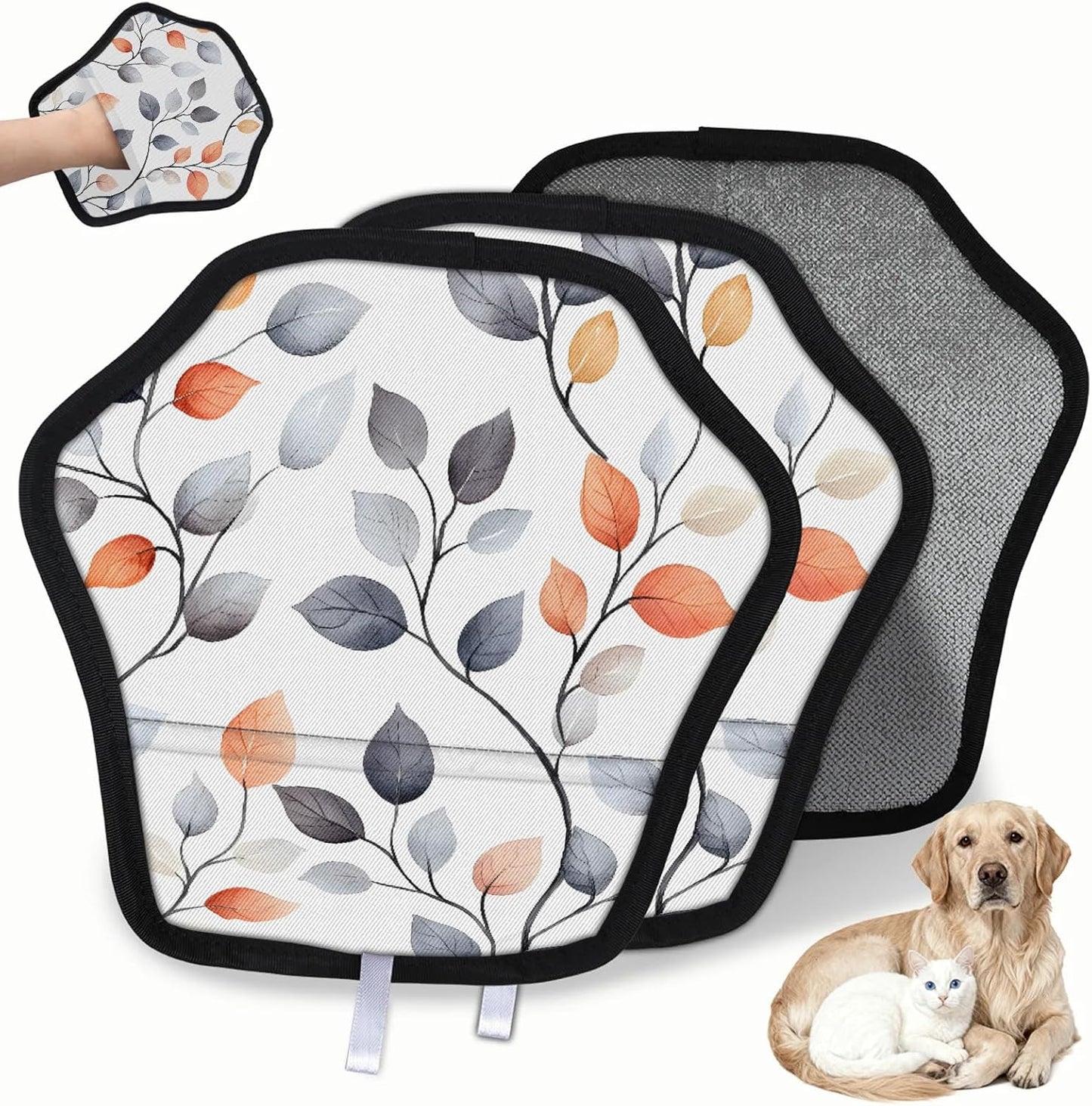 Pet Hair Removal Glove for Dogs Cats Reusable Washable Set