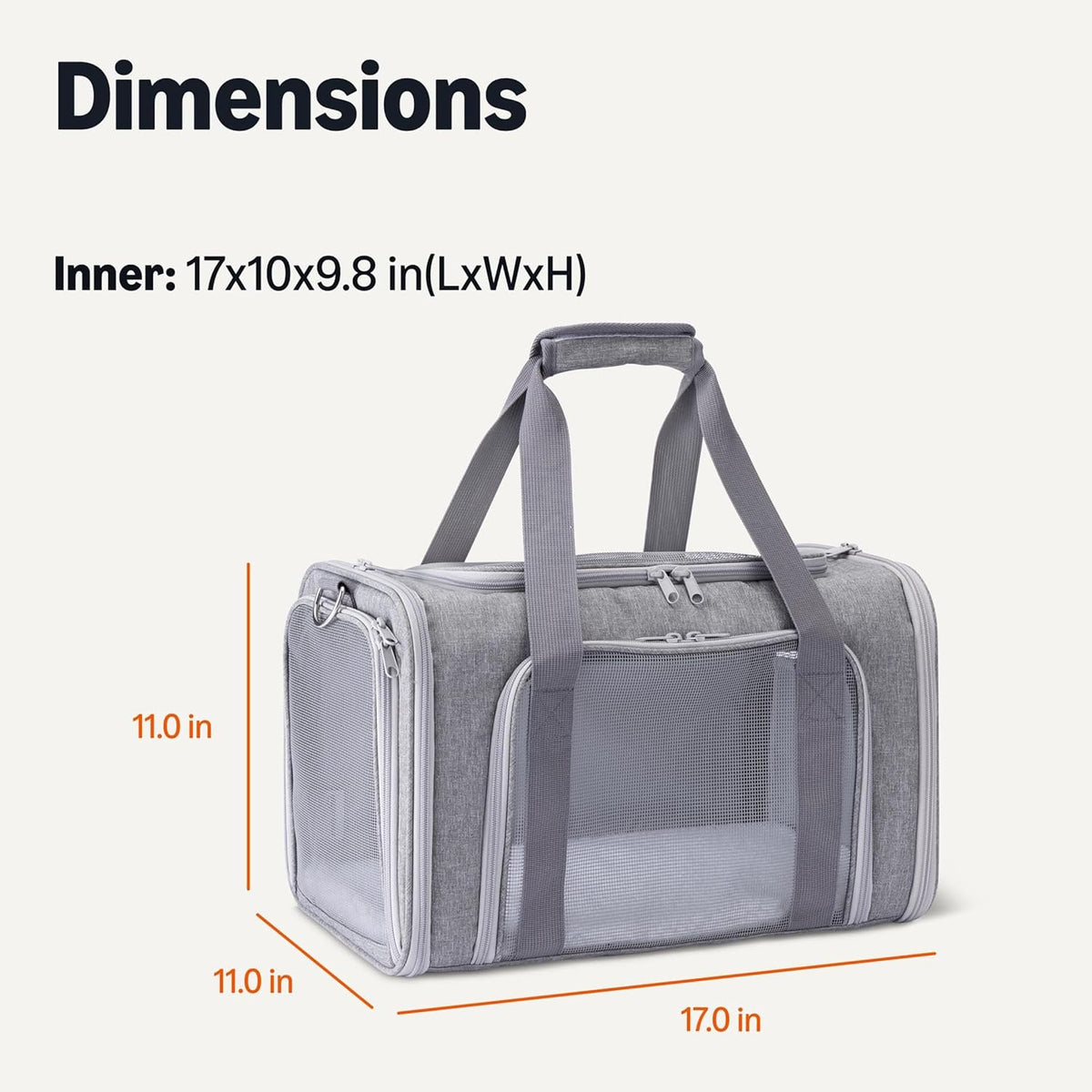 Soft Cat & Dog Carrier with Adjustable Shoulder Strap