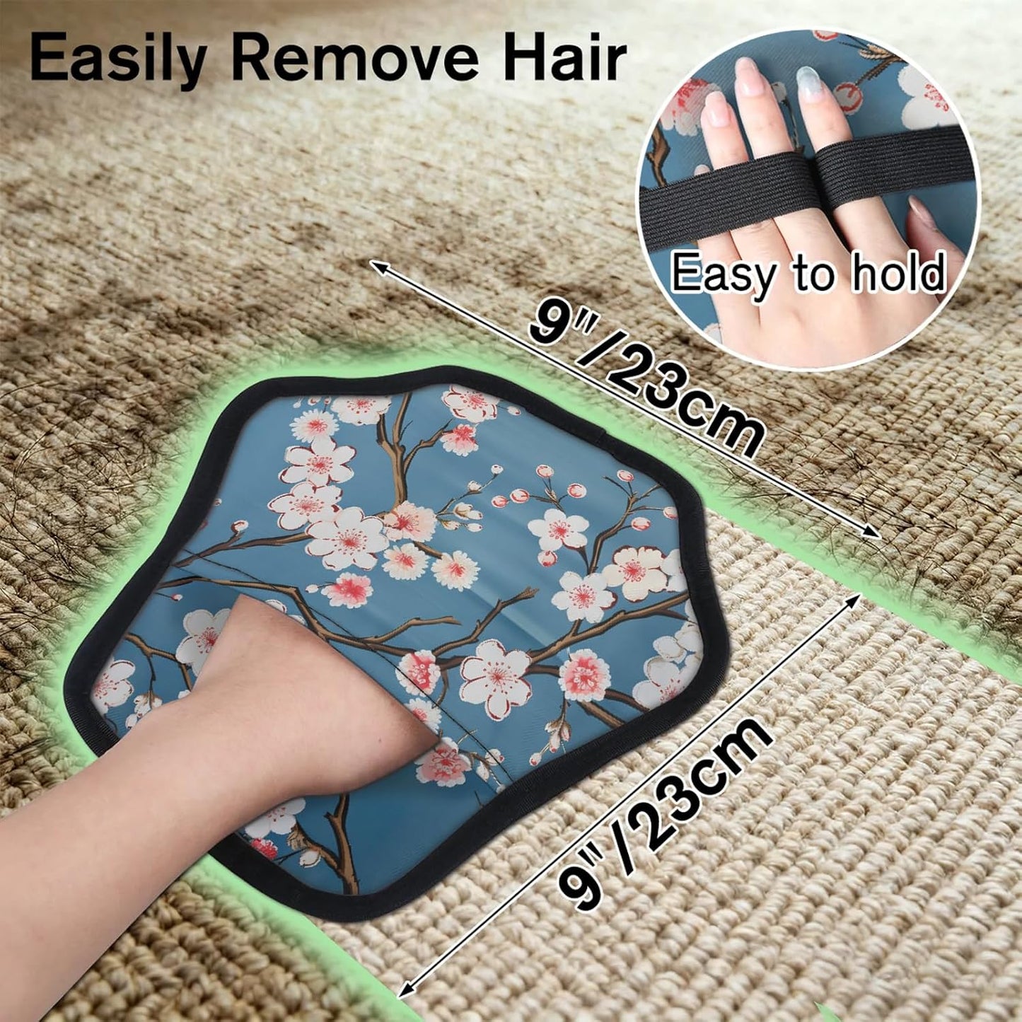 Pet Hair Removal Glove for Dogs Cats Reusable Washable Set