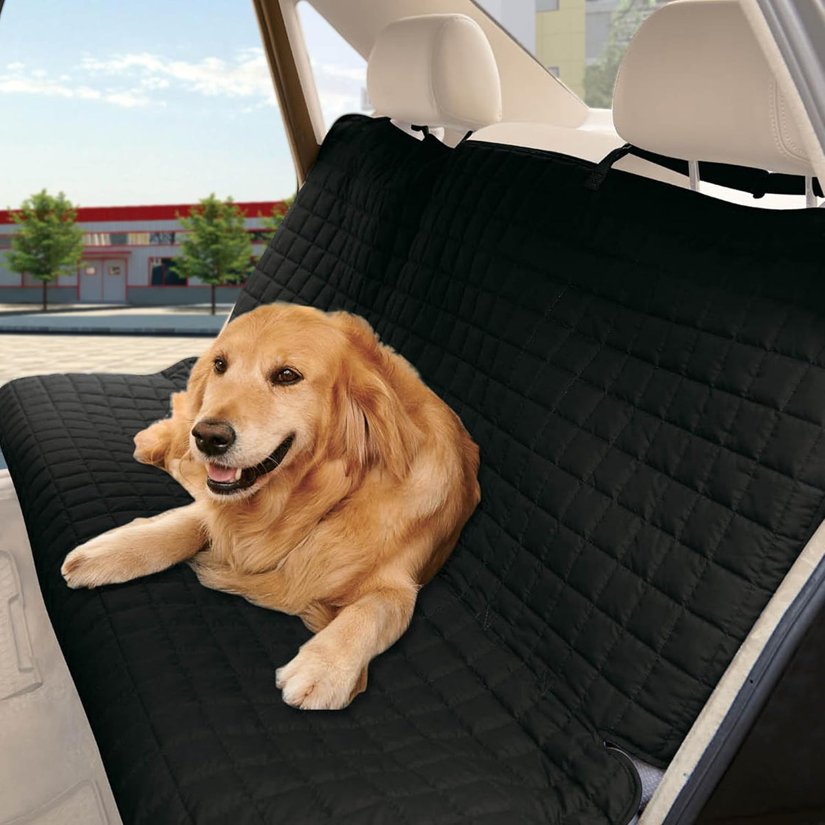 Premium Pet Car Seat Cover for Back Seat, Luxury Microfiber