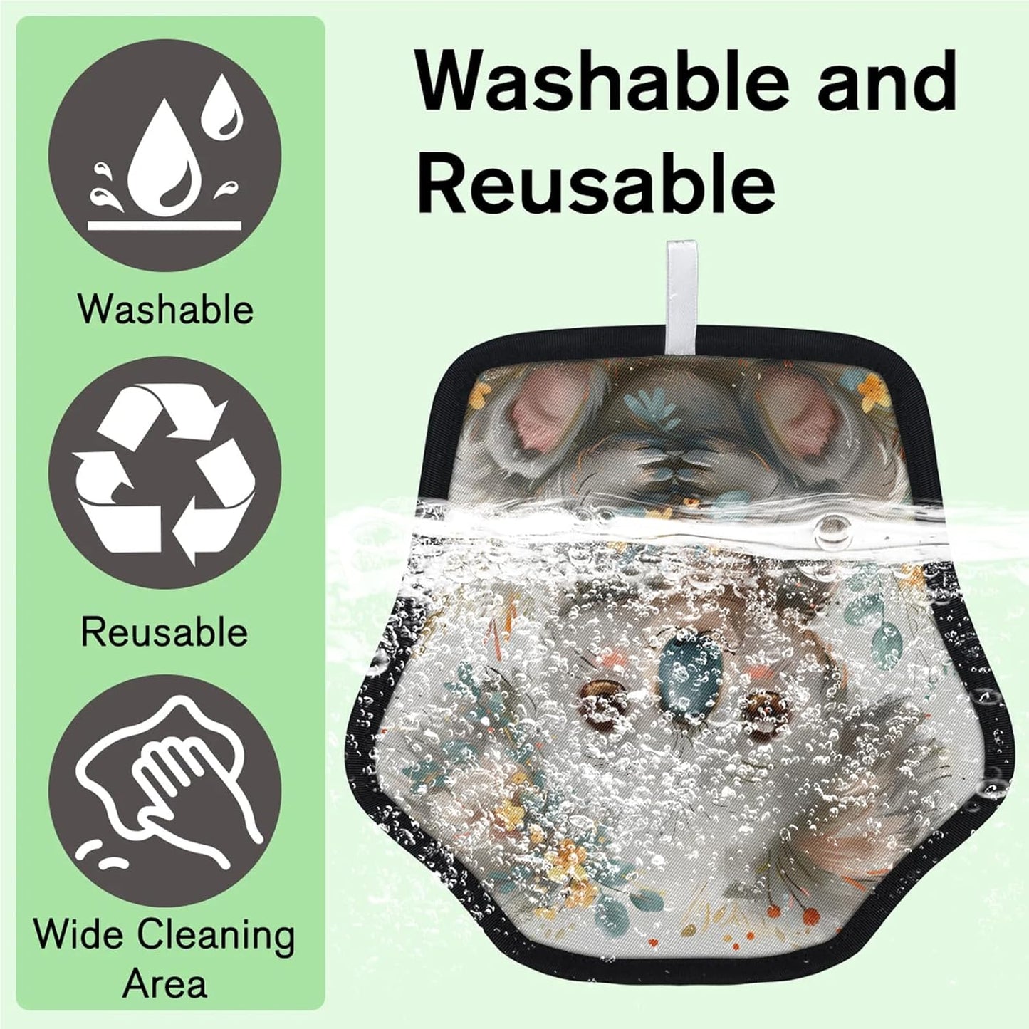 Pet Hair Removal Glove for Dogs Cats Reusable Washable Set