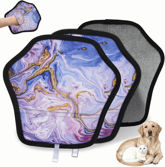 Pet Hair Removal Glove for Dogs Cats Reusable Washable Set