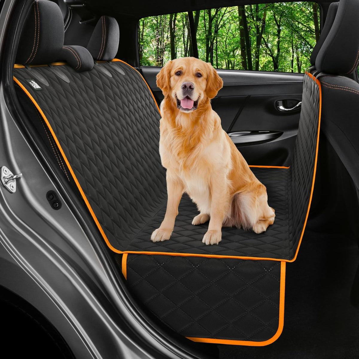 Dog Car Seat Cover for Back Seat, Waterproof Hammock for