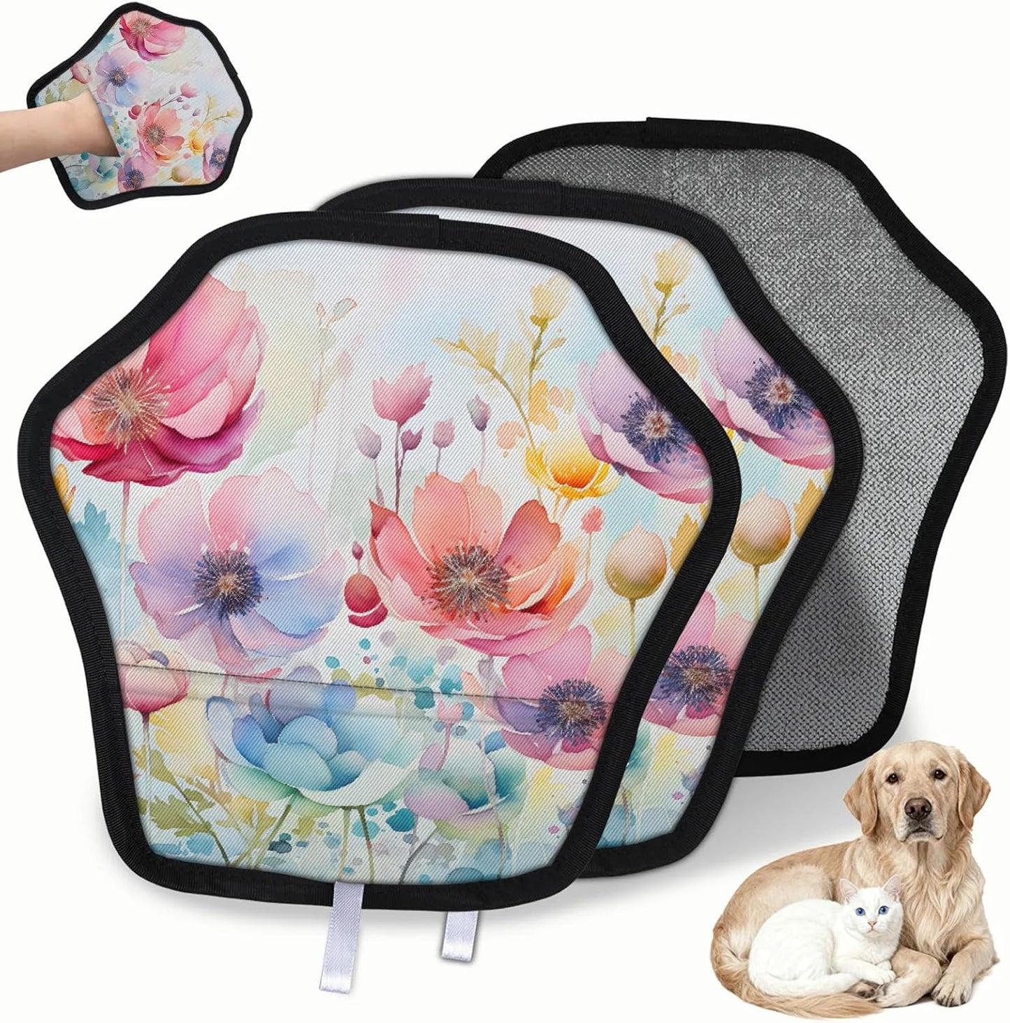 Poppy Spring Summer 2Pcs Electrostatic Reusable Pet Hair